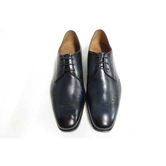 MORAL CODE Men Dress Shoes Brice Perf Blucher Blue Goodyear Welt 11M,US/10.5UK - Picture 9 of 10